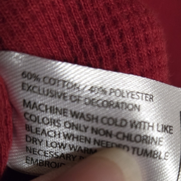 U.S. Polo Assn. Men's Red Henley Shirt 2XL - Picture 4 of 4